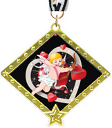 Valentines Day Diamond Star Insert Medal [2.75 inch]