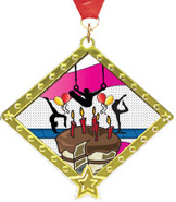 Diamond Star Insert Medal [2.75 inch]