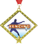 Diamond Star Insert Medal [2.75 inch]