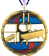 2.5 inch Gymnastics Epoxy Color Medal