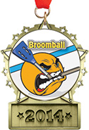 Front Facing Plate Star Insert Medal