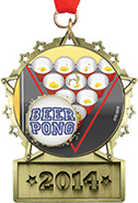 Front Facing Plate Star Insert Medal [3.25 inch]