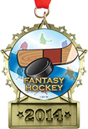 Front Facing Plate Star Insert Medal
