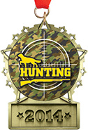 Front Facing Plate Star Insert Medal