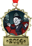 Front Facing Plate Star Insert Medal