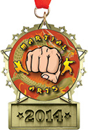 Front Facing Plate Star Insert Medal