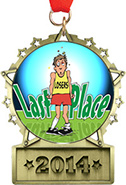 Front Facing Plate Star Insert Medal
