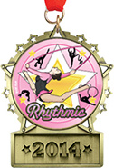 Front Facing Plate Star Insert Medal