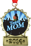 Front Facing Plate Star Insert Medal