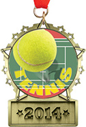Front Facing Plate Star Insert Medal