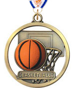 Basketball Rubber Game Ball Medal