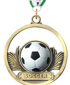 Soccer Rubber Game Ball Medal
