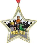 Star-Shaped Sparkle Insert Medal