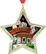 Star-Shaped Sparkle Insert Medal