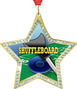 Star-Shaped Sparkle Insert Medal