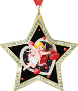 Star-Shaped Sparkle Insert Medal