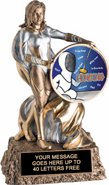 Victory Insert Holder Super Hero Resin Trophy [6.75 inch]