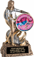 Victory Insert Holder Super Hero Resin Trophy [6.75 inch]