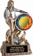 Victory Insert Holder Super Hero Resin Trophy [6.75 inch]