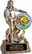 Victory Insert Holder Super Hero Resin Trophy [6.75 inch]