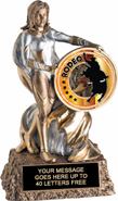 Victory Insert Holder Super Hero Resin Trophy [6.75 inch]
