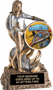 Victory Insert Holder Super Hero Resin Trophy [6.75 inch]