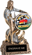 Victory Insert Holder Super Hero Resin Trophy [6.75 inch]