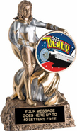 Victory Insert Holder Super Hero Resin Trophy [6.75 inch]