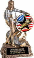 Victory Insert Holder Super Hero Resin Trophy [6.75 inch]