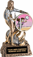 Victory Insert Holder Super Hero Resin Trophy [6.75 inch]
