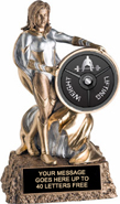Victory Insert Holder Super Hero Resin Trophy