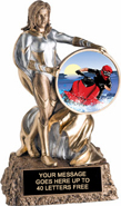 Victory Insert Holder Super Hero Resin Trophy [6.75 inch]