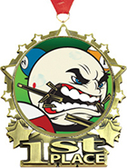 1st Place Star Frame Insert Medal