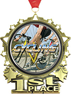 1st Place Star Frame Insert Medal