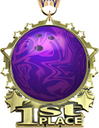 1st Place Star Frame Insert Medal