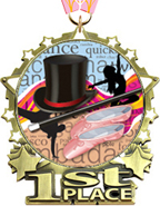 1st Place Star Frame Insert Medal