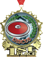 1st Place Star Frame Insert Medal