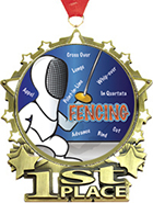 1st Place Star Frame Insert Medal