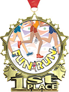 1st Place Star Frame Insert Medal