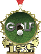 1st Place Star Frame Insert Medal