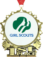 1st Place Star Frame Insert Medal