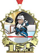 1st Place Star Frame Insert Medal