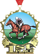 1st Place Star Frame Insert Medal