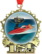 1st Place Star Frame Insert Medal