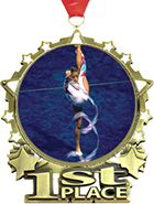 1st Place Star Frame Insert Medal