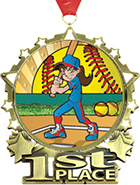 1st Place Star Frame Insert Medal