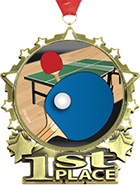1st Place Star Frame Insert Medal