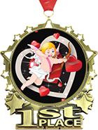 1st Place Star Frame Insert Medal