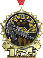 1st Place Star Frame Insert Medal