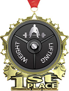 1st Place Star Frame Insert Medal